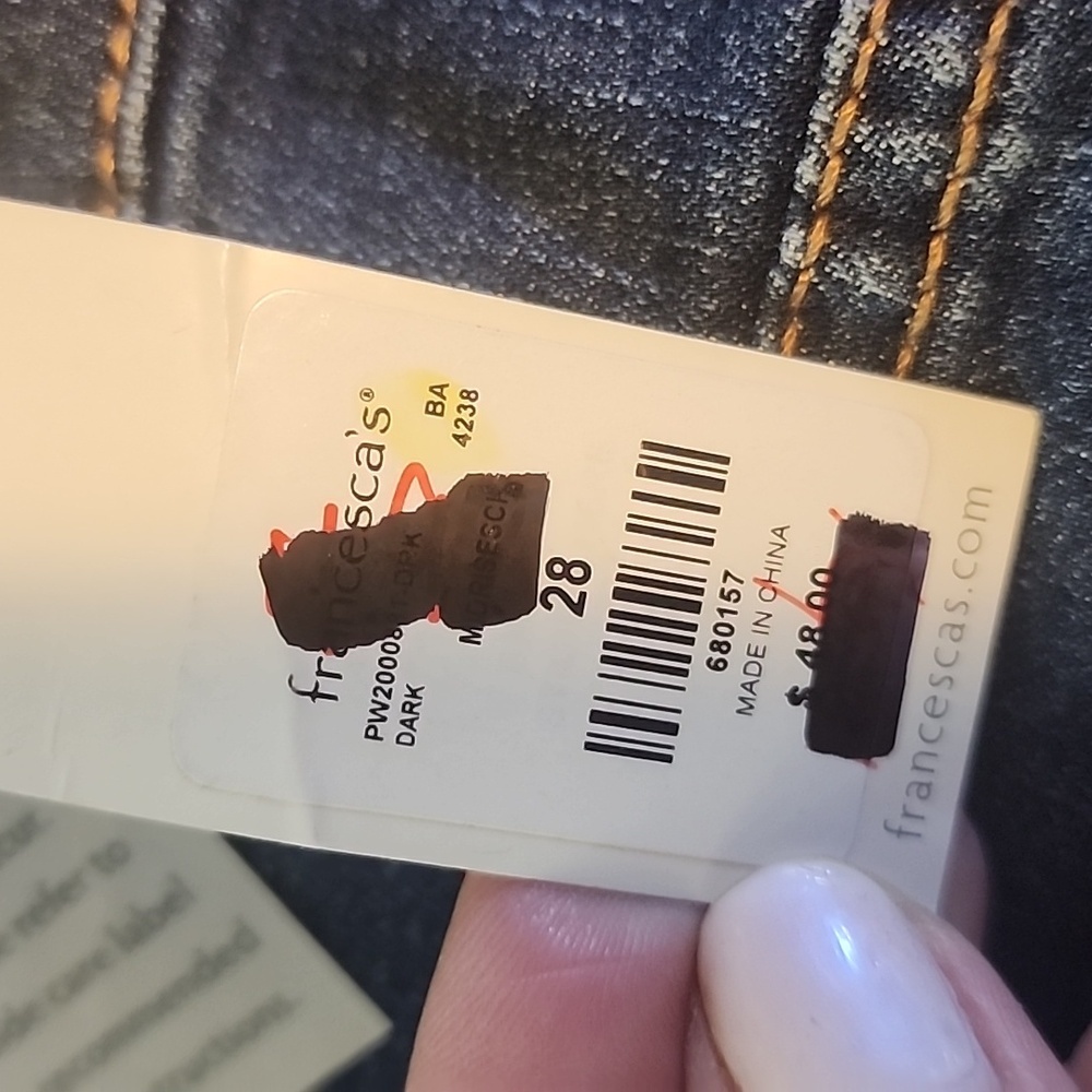 Harper Heritage From Francesca's Mid Rise Skinny Jeans Size 28 - Picture 4 of 9